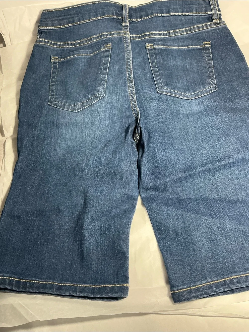The Children's Place Dark Blue Denim Bermuda Shorts Girls Size 12